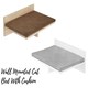 image 2 of NOVECRAFTO Wall-Mounted Cat Perch Bed with Cushion – 50cm Wide Space-Saving Shelf – Sturdy Wall Bed Holds up to 30kg – Cozy Lounging Spot for Cats