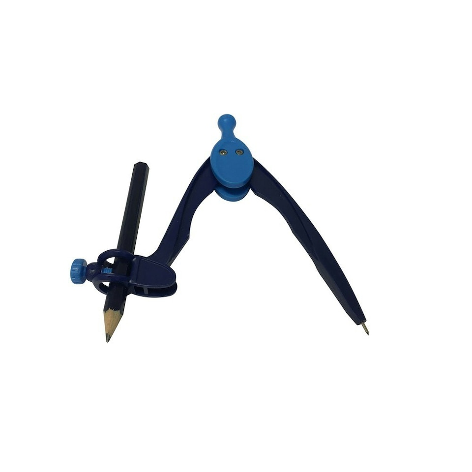 image 1 of Janrax Plastic Adjustable Compass with Pencil