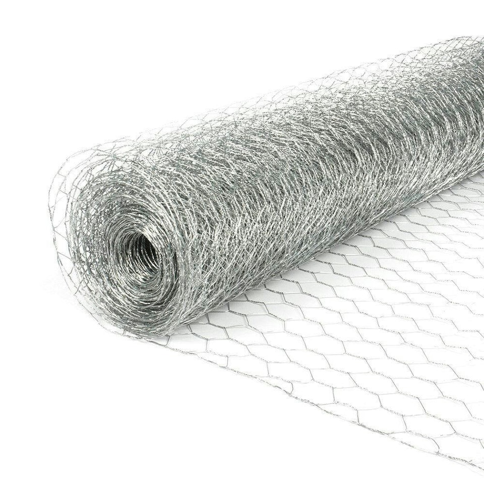 image 1 of True Products Galvanised Chicken Wire Netting - Rabbit Poultry Pet Garden Fence 50mm Mesh - 1.2m x 10m
