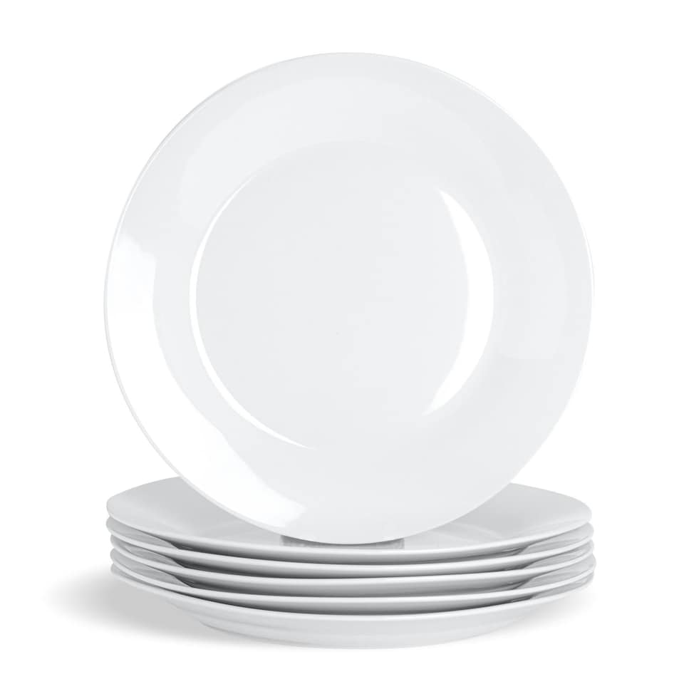 image 1 of Argon Tableware Classic White Dinner Plates - 30cm - Pack of 6 White