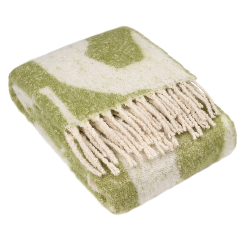 image 1 of Hoem Meta Jacquard Tasselled Throw