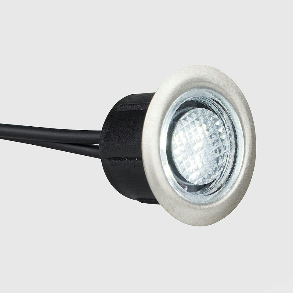 image 1 of ValueLights Decking Light 30 Pack Silver Outdoor Decking Light