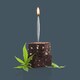 image 4 of Widdop Gifts Fred 'Lit' Roll Up Shaped Birthday Candles - Pack of 8