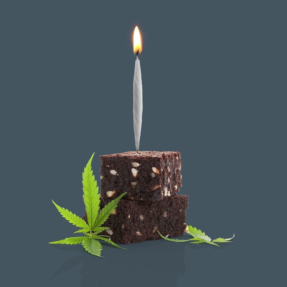 image 1 of Widdop Gifts Fred 'Lit' Roll Up Shaped Birthday Candles - Pack of 8