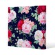 image 1 of Roses on Navy (Canvas Print) 46 x 46 x 4cm