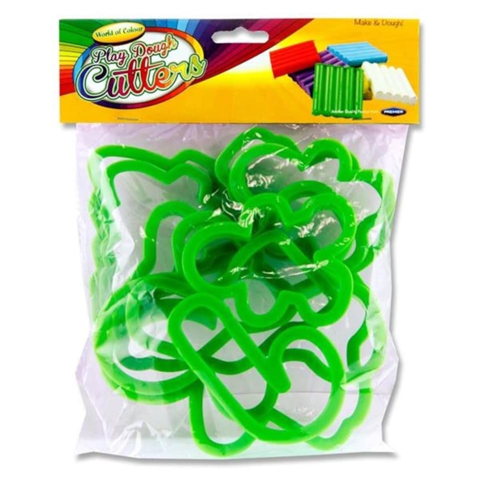 Pack of 10 Assorted Christmas Shape Moulding Clay Cutters by World of Colour