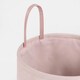 image 5 of OHS Velvet Storage Basket Home Modern Hamper Clothes Toys Organiser Fabric Bag Pink | Blush Pink