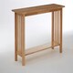 image 2 of Interiors by Premier Contemporary Rectangular Console Table, Natural Wood Console Table, Modern Wood Hallway Console Table Cream