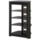 image 6 of Centurion Supports Zinnia 5-Shelf Black Glass with Gloss Black Fascia Flat Screen TV/Hi-Fi/AV Rack Glass Stand | Black | 1