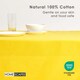 image 3 of Homescapes Yellow Tablecloth - 137 x 228 cm | Yellow | 137cm x 228cm (54" x 90")