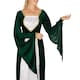 image 3 of Womens Medieval Princess Costume | Green | green/white | XL | 1