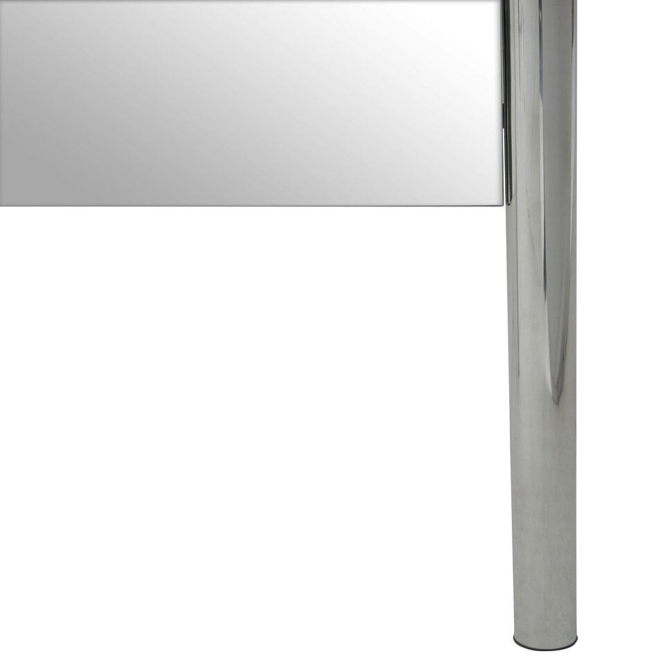 image 1 of Interiors by Premier Silver Finish Frame Floor Mirror Silver