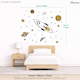 image 4 of Rocket and Stars Wall Stickers