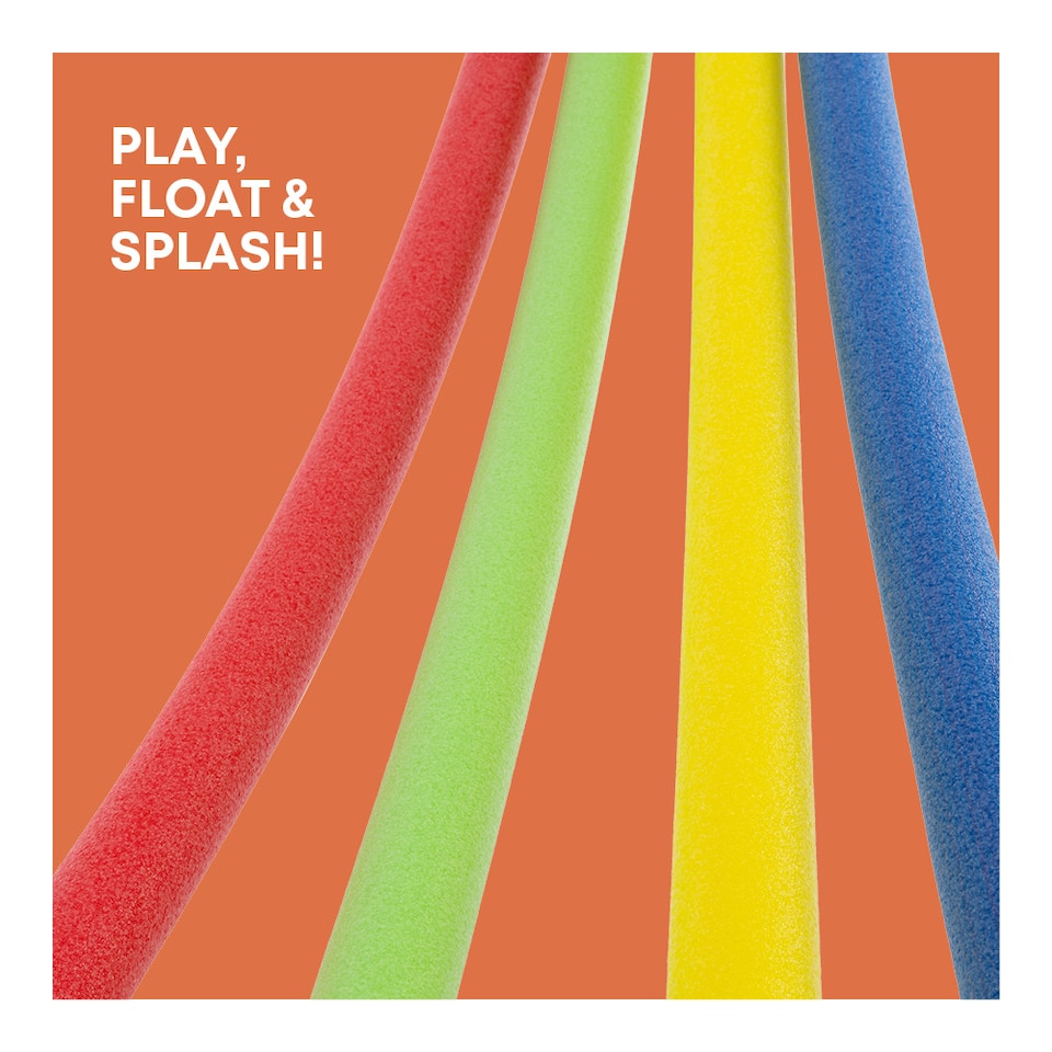 image 1 of Splash Swimming Pool Noodles Set of 2 Foam Floats for Kids Adults