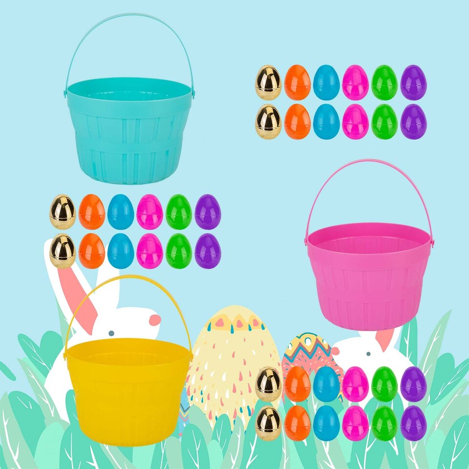 image 1 of vfm-estore Easter Egg Hunt Set 10.5cm x 15cm Multicolour, Pack of 3