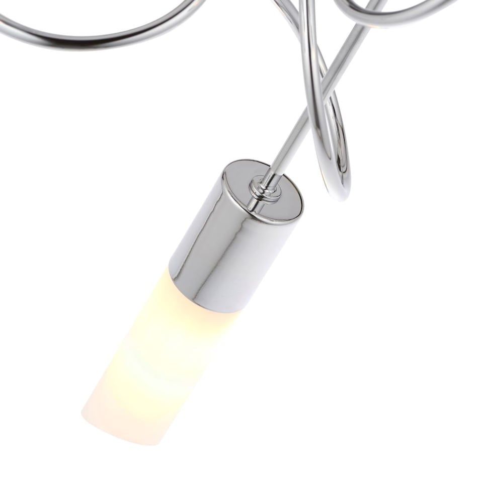 image 1 of Patras Chrome 3 Light Semi Flush Ceiling Light