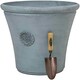 image 4 of Primrose White Round Stone and Resin Composite Planter Frost Resistant 50cm