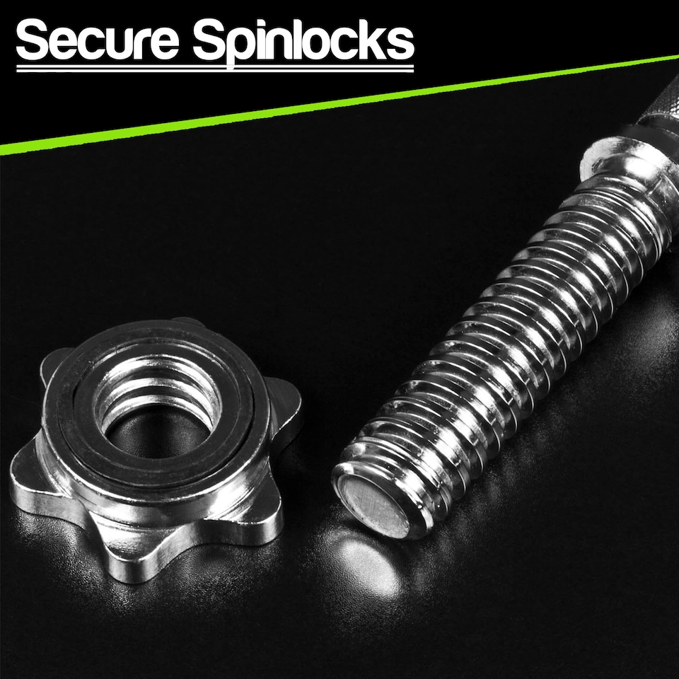 image 1 of Komodo 14 Inch Spinlock Dumbbell Bars