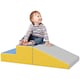 image 2 of HOMCOM 2 Piece Soft Play Set for Toddler Climb and Crawl, Grey