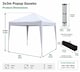 image 7 of MCC Direct Gazebo 3x3 Pop Up Garden Party Tent 3m x 3m Marquee Canopy