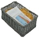image 1 of Gr8 Home Christmas Wicker Gift Hamper Basket DIY Kit Create Your Own Festive Xmas Present