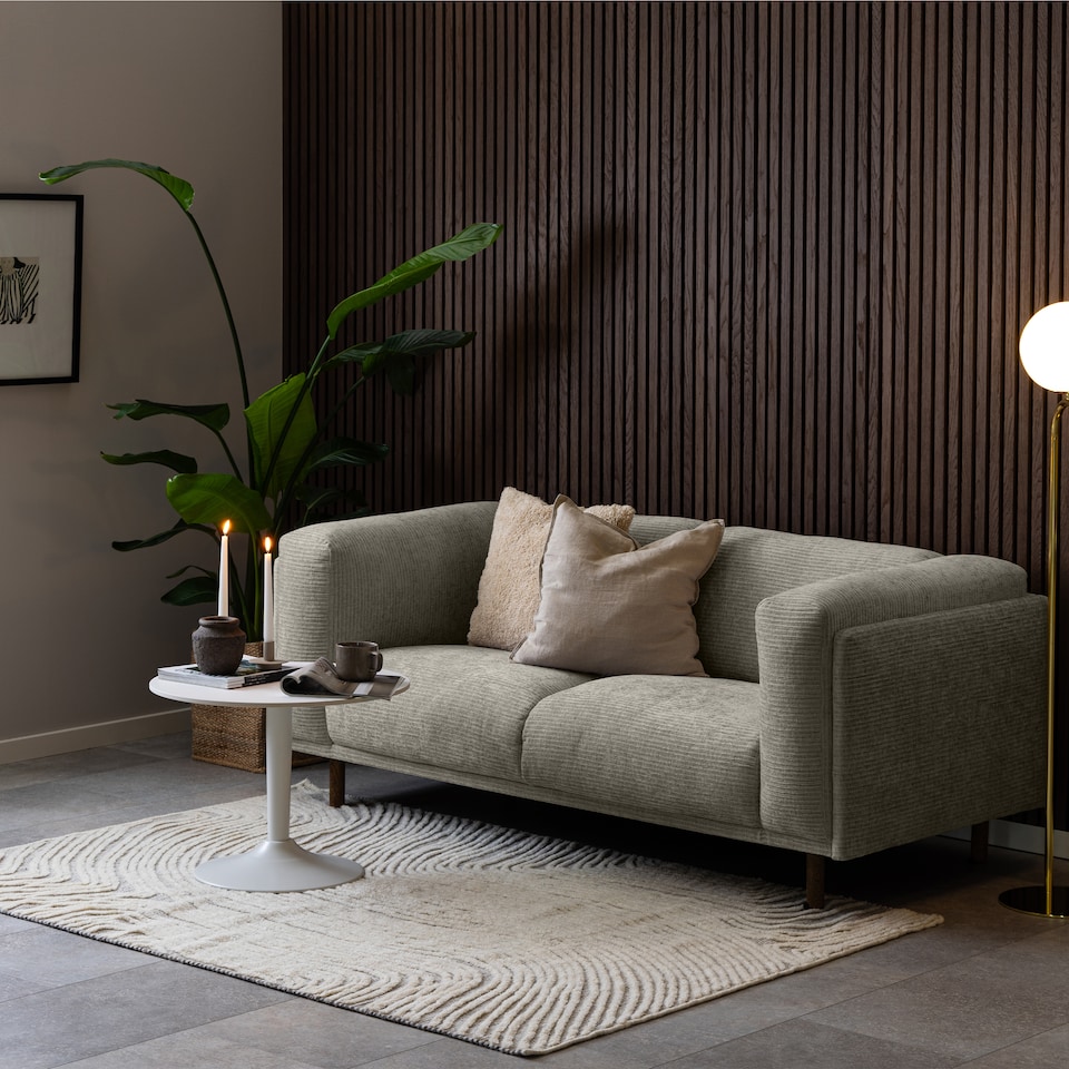 image 1 of Malta Ceramic Round Coffee Table in White 60x45cm