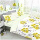 image 1 of VELVETIO Poppy Flower Duvet Cover Set Reversible Polycotton Easy Care Beddings Yellow | Super King