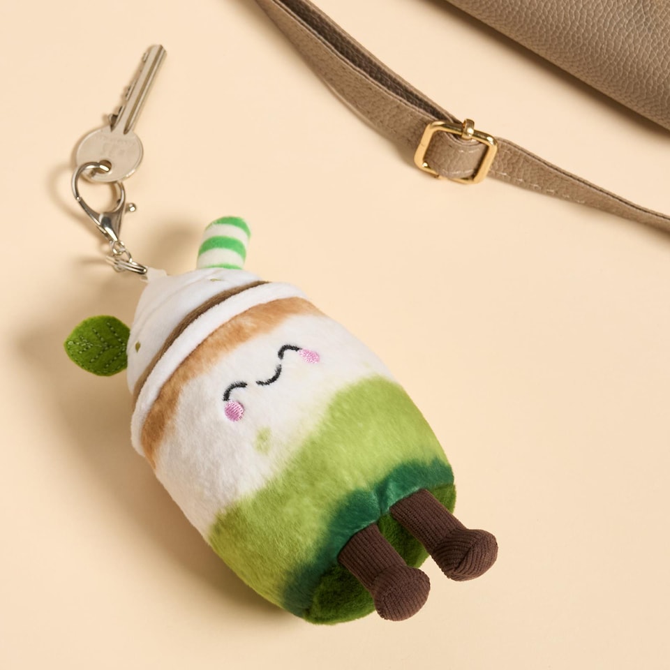 image 1 of OHS Sweetie Pie Bag Charm Keyring Soft Fleece Keychain