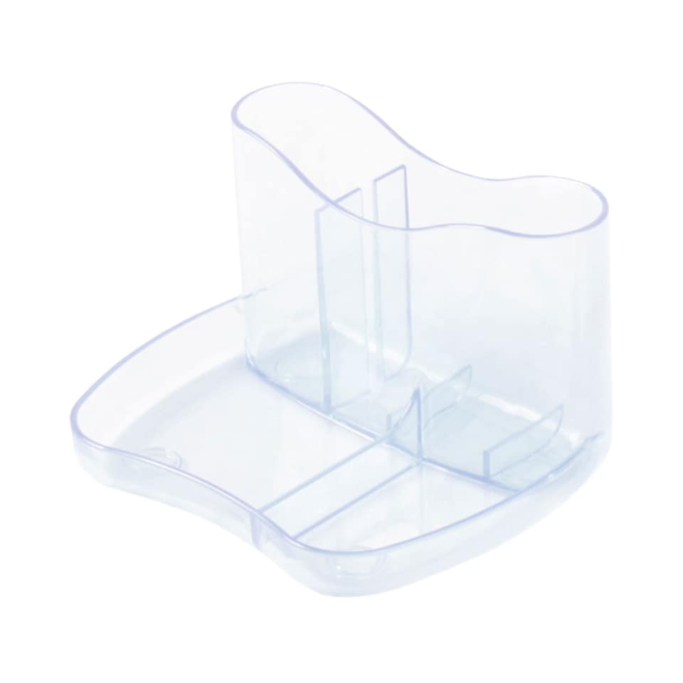 image 1 of 5 Star Contemporary KaddyMaster Desk Tidy Crystal Clear Pen Holder Office Organiser