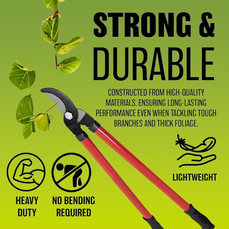 image 1 of 24' Long Handle Lopper Extend Garden Tree Trimmer Branch Bypass Pruner Cutter