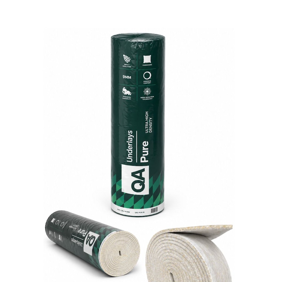 image 1 of Carpet Underlay Pure 9mm Ultra High Density (15 SQM) 1.37m(Width) x 11m(Length) x 9mm(Thick)