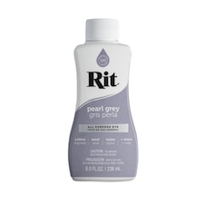 Rit All Purpose Liquid Dye - High Pigment Fabric Colouring Dyes 8oz | Grey | Pearl Grey