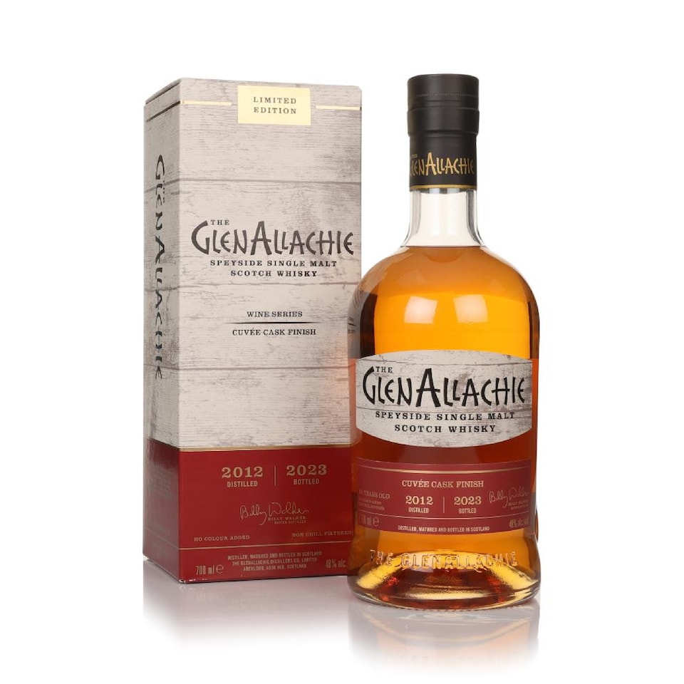 image 1 of GlenAllachie - Wine Series - The Cuvee Wine Cask Finish 2012 10 year old Whisky | Multi | Pastel fruits, heather honey, dried red berries, ginger, caramelised biscuit, soft spice, orchard fruits, orange zest, honeycomb, plum syrup, figs, glazed cherries, cinnamon, ginger, red berries | 1