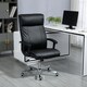image 2 of Vinsetto Massage Office Chair PU Leather Computer Chair w/ Tilt Function Black