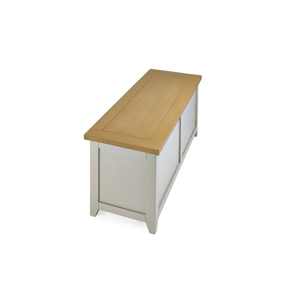 image 1 of Classic Elephant Grey Storage Bench | Brown | Brown