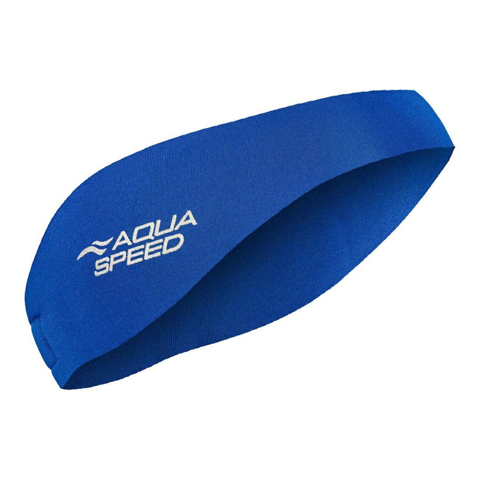 image 1 of Unisex Adult Swim Adjustable Headband | Quick Dry Neoprene Ear Coverage | Blue | Blue | One Size | 1
