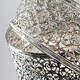 image 2 of ValueLights Hacienda Silver Ceiling Pendant Shade and B22 GLS LED 10W Warm White 3000K Bulb