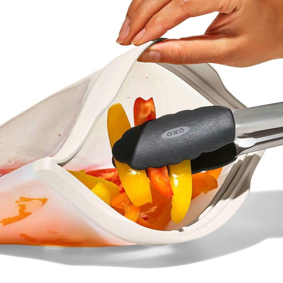 image 1 of OXO Good Grips Silicone 946ml Oat Stand-Up Quart Reusable Bag