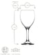image 3 of LAV Empire White Wine Glasses - 245ml - Pack of 6