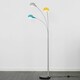 image 3 of ValueLights Curva 3 Way Grey Floor Lamp