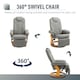 image 5 of HOMCOM Recliner Leisure Armchair with Wood Base Footrest for Living Room