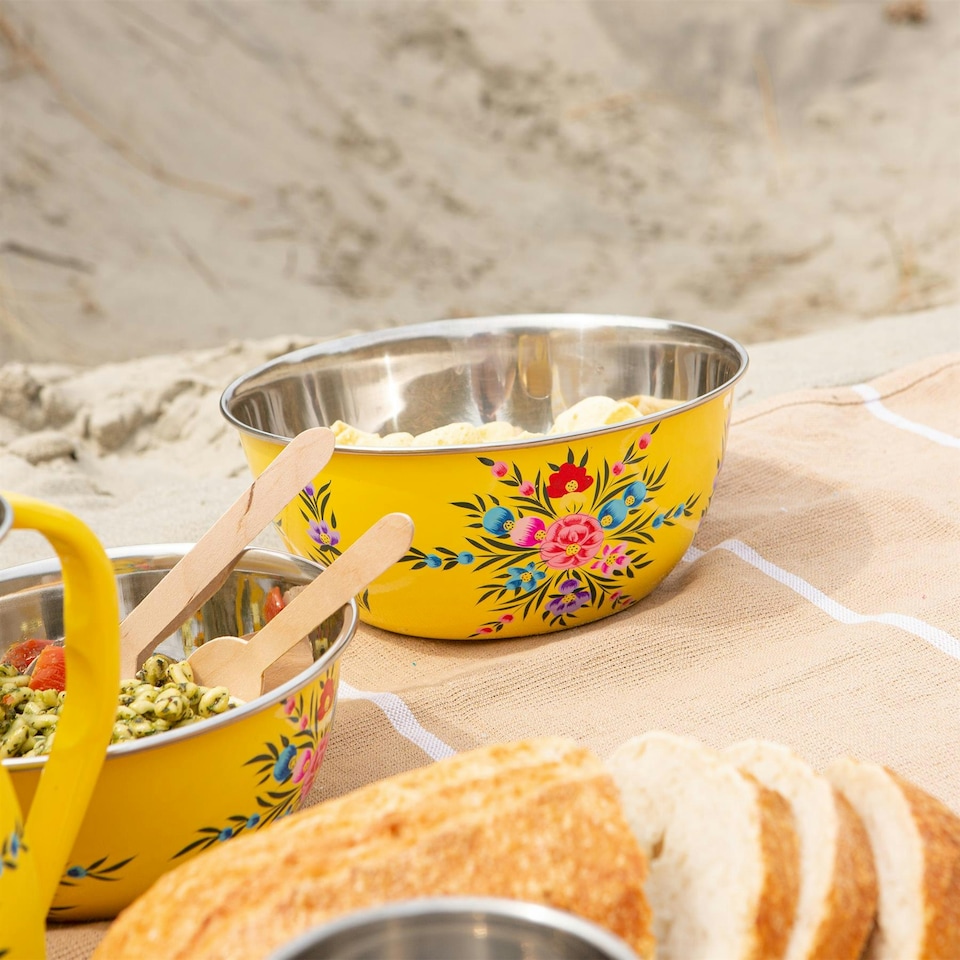 image 1 of BillyCan Picnic Bowl - 21.5cm  - Buttercup Pansy Yellow
