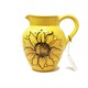image 1 of Verano Spanish Ceramics Sunflower Large Jug - 21cm Yellow