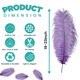 image 2 of 50cm - 60cm Large Ostrich Feathers, Showgirl Spadones - 5pcs