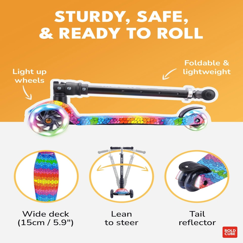 image 1 of Crystal Rubix - Big 3 Wheel Scooter