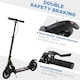 image 5 of HOMCOM Adult Teens Kick Scooter Fold Adjust 14+ w/ Rear Wheel&Hand Brake Black