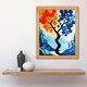 image 4 of Autumn To Winter Tree Folk Mountain Landscape Wood Framed Wall Art Print