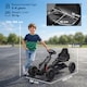 image 7 of HOMCOM Children Pedal Go Kart w/ Adjustable Seat, Handbrake - Black | Black | Black