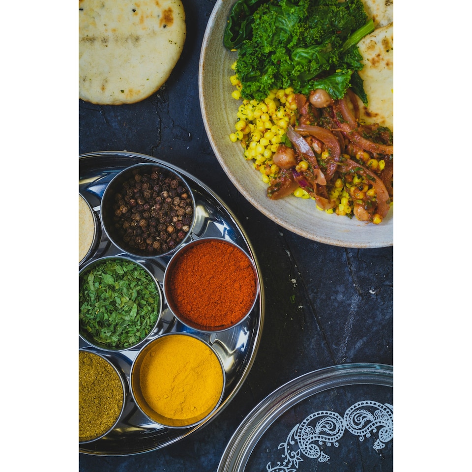 image 1 of KitchenCraft Spice Box Silver Stainless Steel | Silver