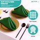 image 5 of 1pc Polyester Table Napkins, Wrinkle-Resistant Cloth Napkin - 20 Inch